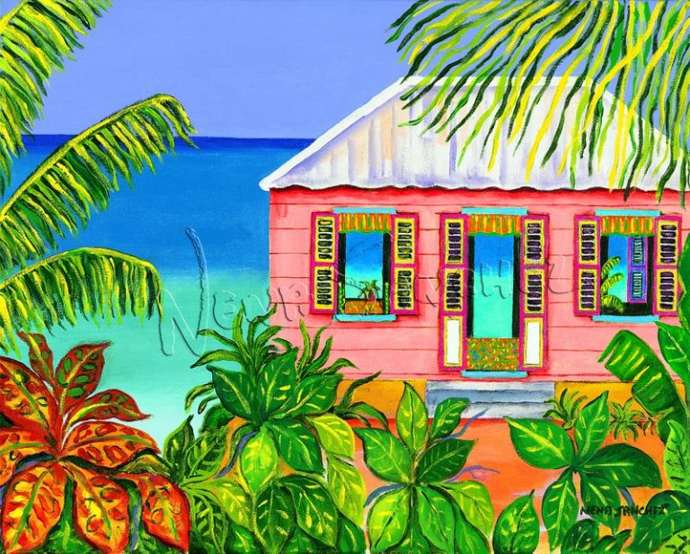 Pink Cottage on the Beach – Nena Sanchez